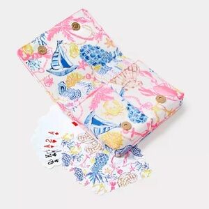 Lilly Pulitzer Deck of Cards and Carrying Case Barefoot Beachcomber GWP NWT